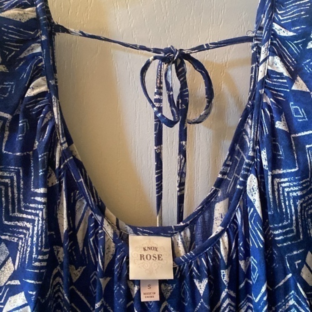 NWOT Knox Rose maxi dress size S blue and white - Picture 4 of 4